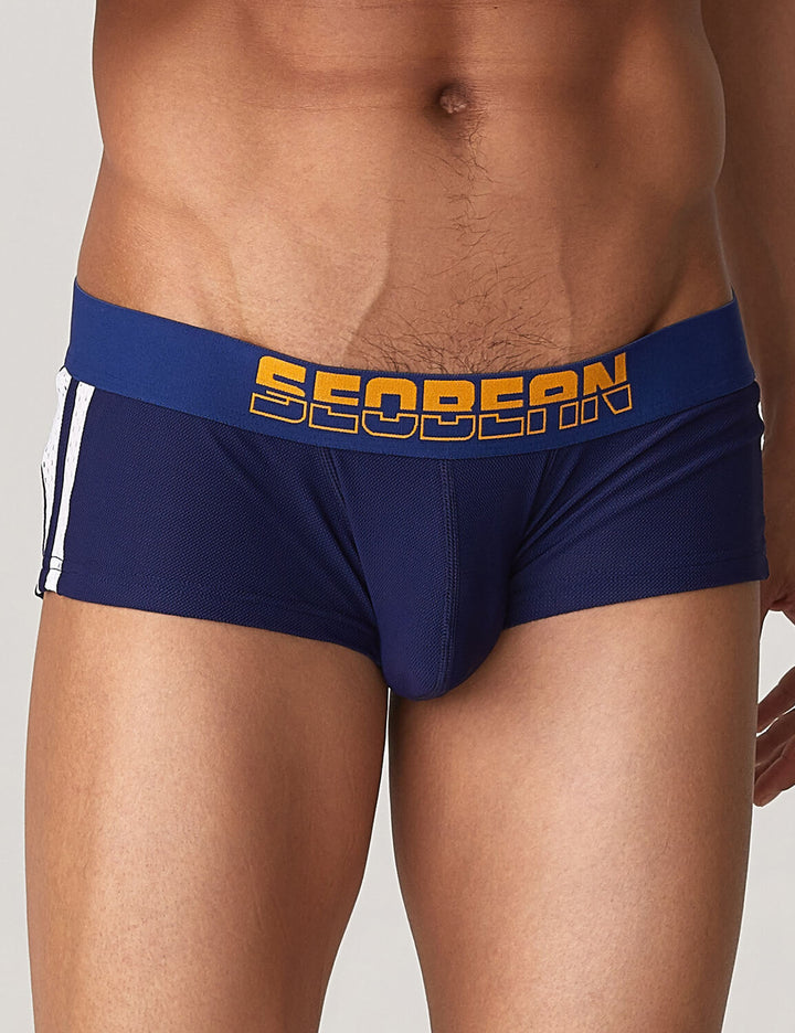 Side Line Nylon Mesh Boxer Brief 220212