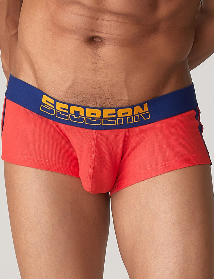 Side Line Nylon Mesh Boxer Brief 220212