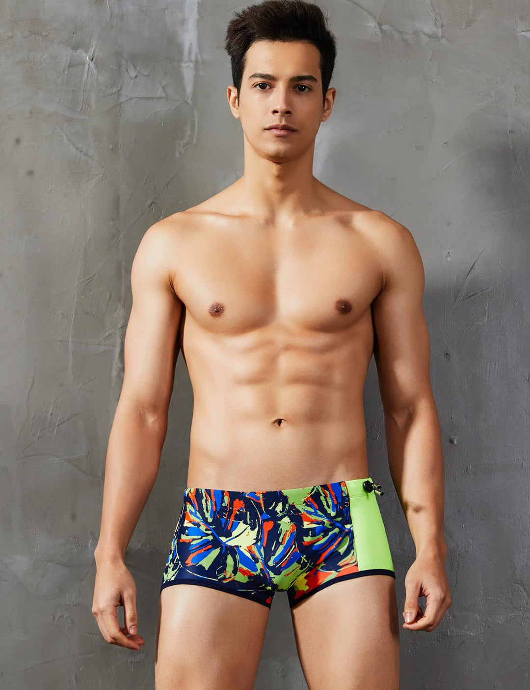 Low Rise Boxer Brief Graffiti Swimwear 90801