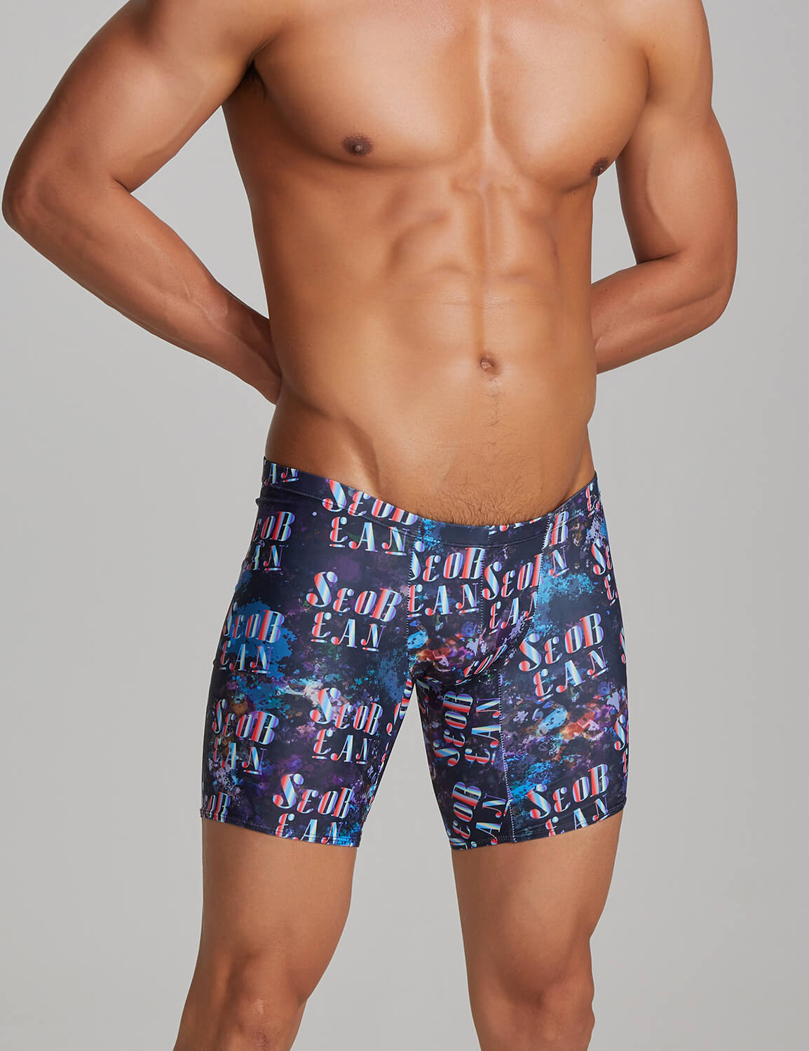 SEOBEAN Mens Sexy Low Rise Long Swim Boxer Swimwear 220802 – SEOBEAN®