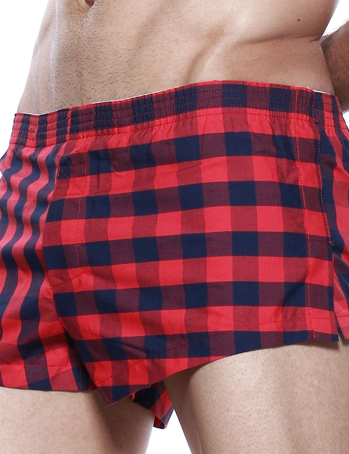 Low Rise Plaid Trunk Shorts 40505