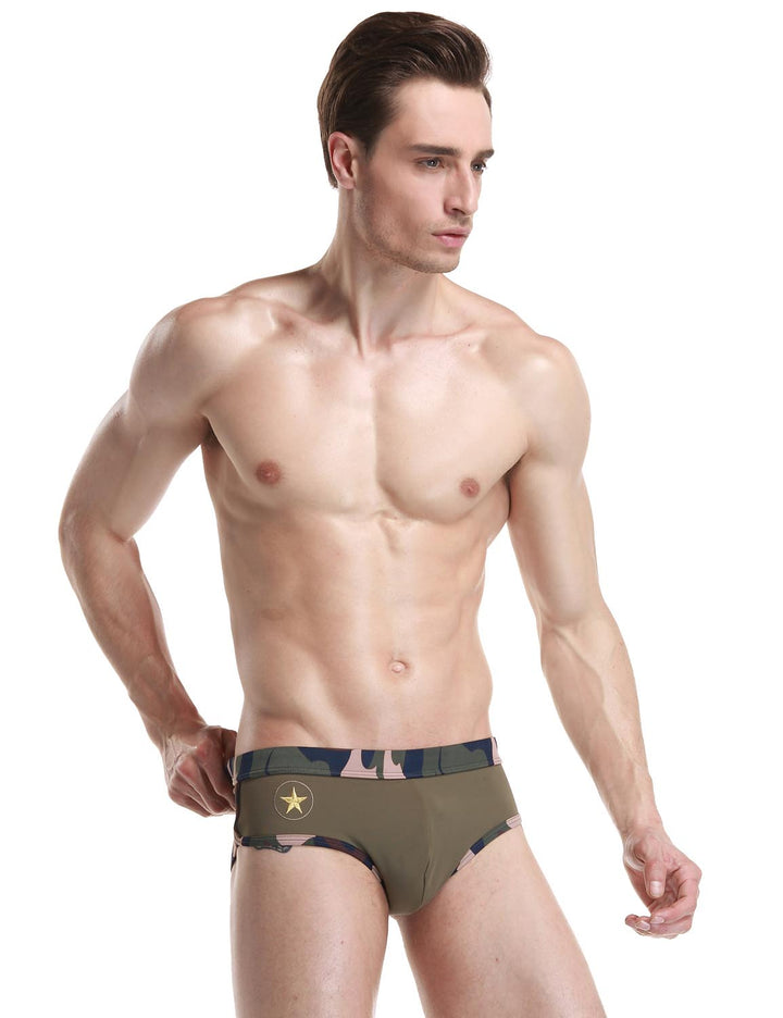 Low Rise Brief Camouflage Swimwear 50904