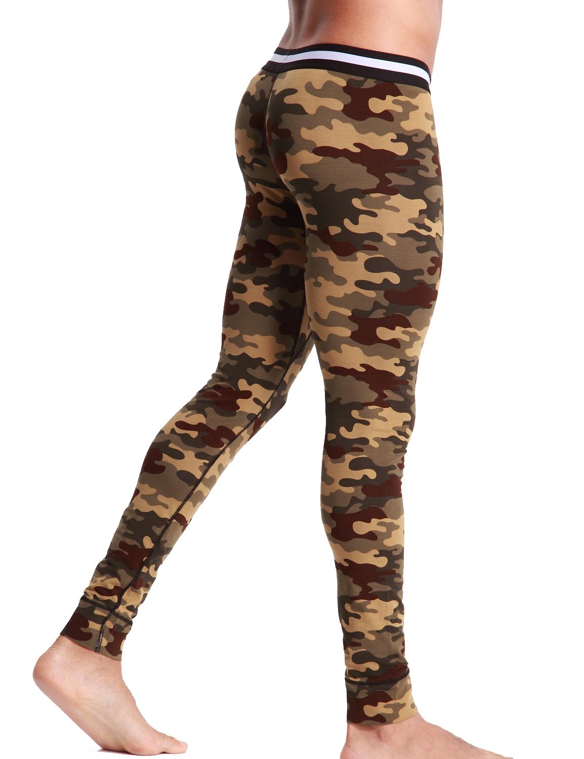 Low Rise Long Underwear Camouflage Long John 50401