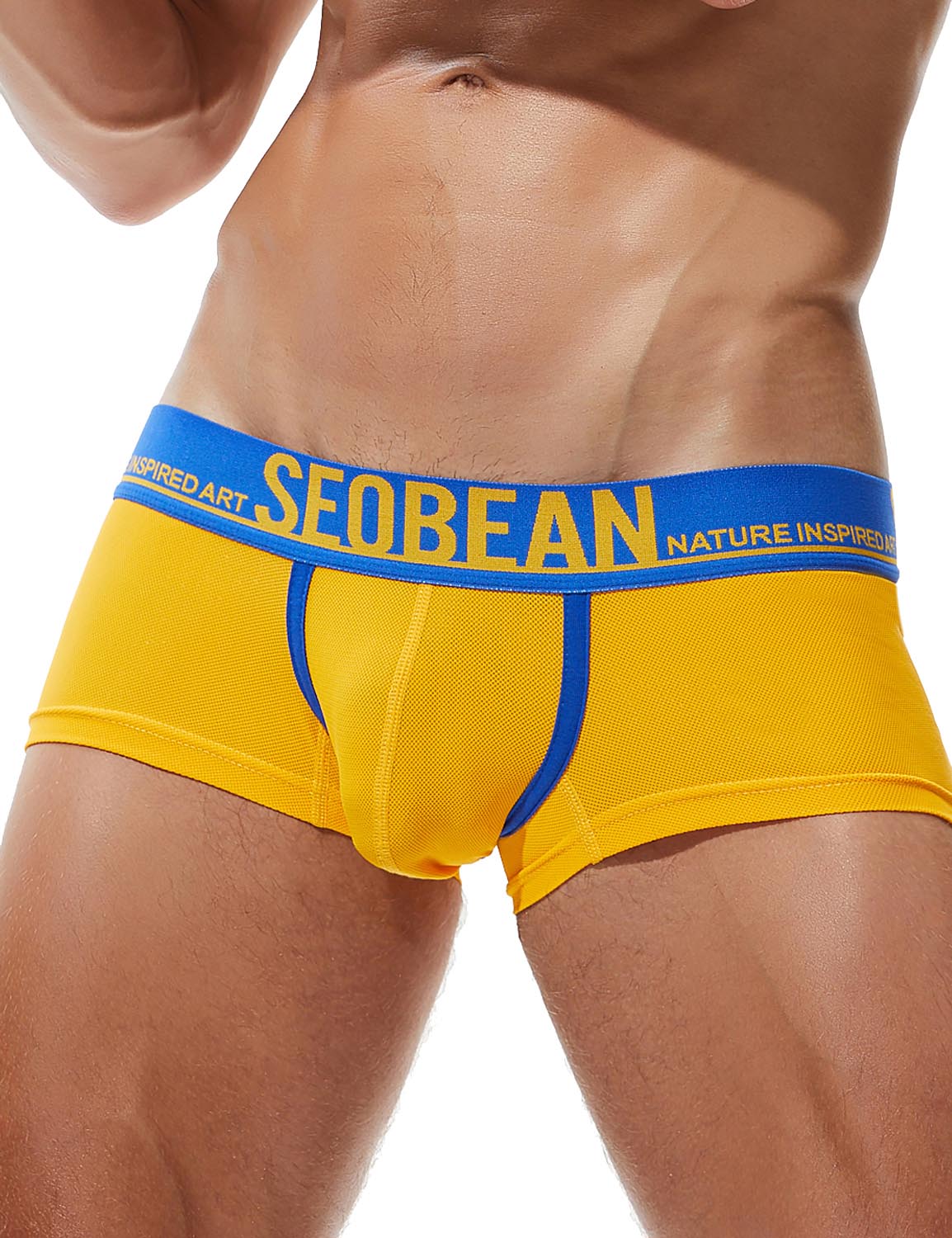 adviicd Cotton Underwear For Men Men Pants For Hot Weather Men's Underwear  Micro Stretch Boxer Brief Yellow XL 