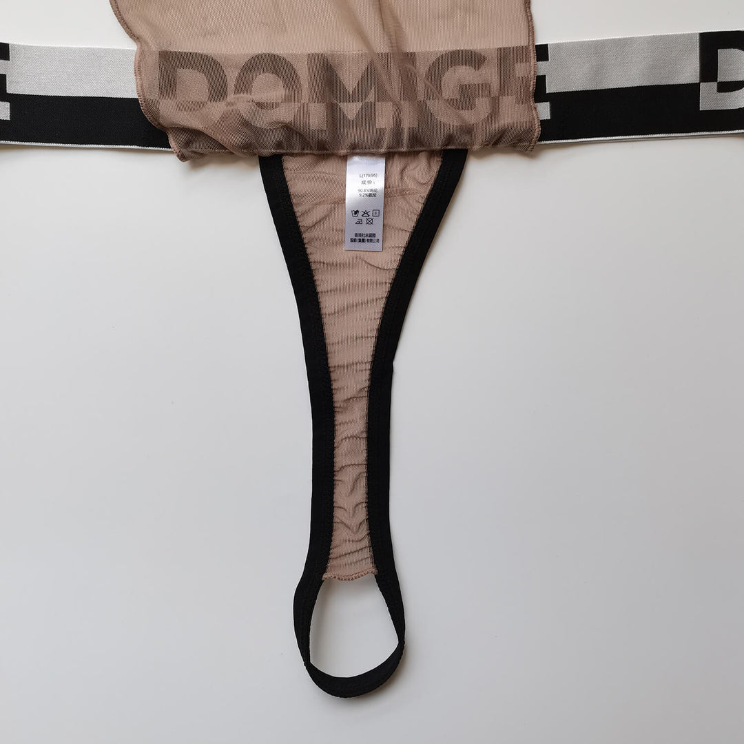 Sexy O-Ring Thong with Flaps 5641