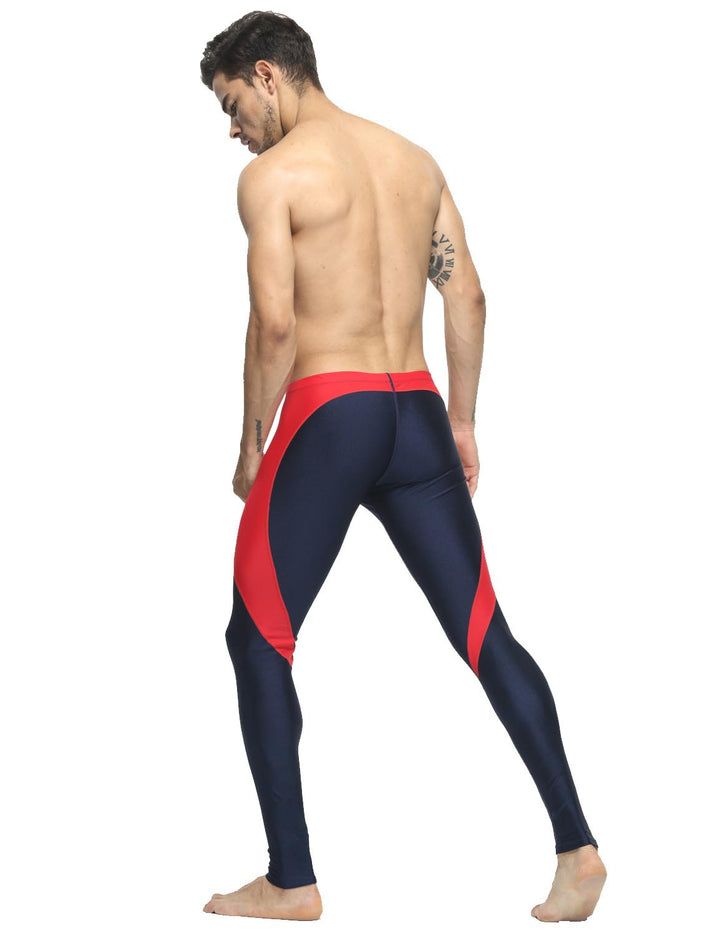 TAUWELL Mens Low Rise Sexy Sports Compression Shiny Tights