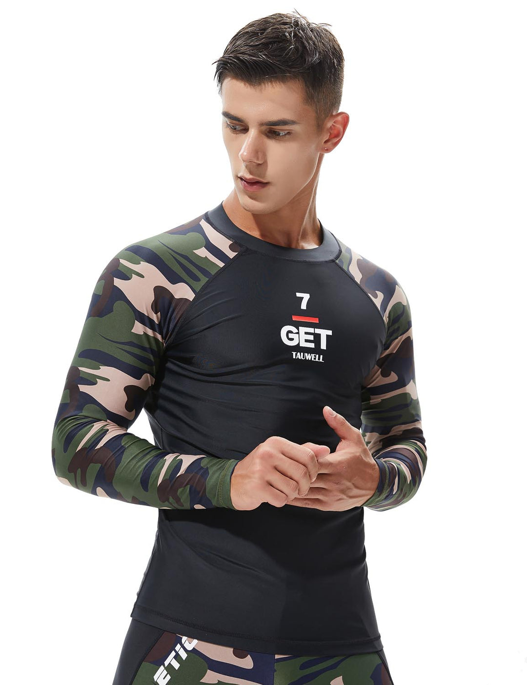 Camouflage Rash Guard Surfing Shirt 8802