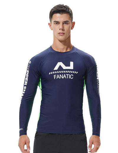 TAUWELL Men's Long Sleeve Rash Guard Surfing Shirt 8801