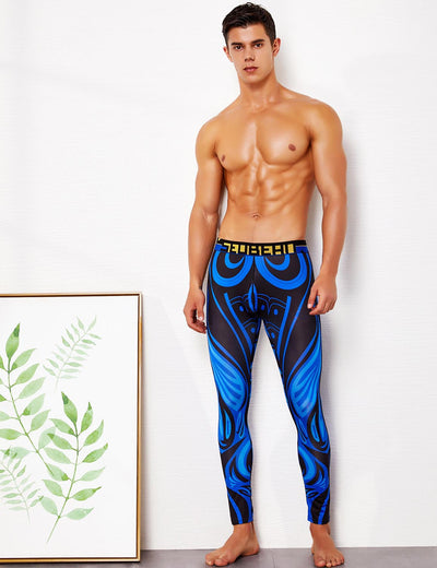 Modal Men's Long Johns Thermal Legging Pants Low-Waist Sexy U Convex  Underwear