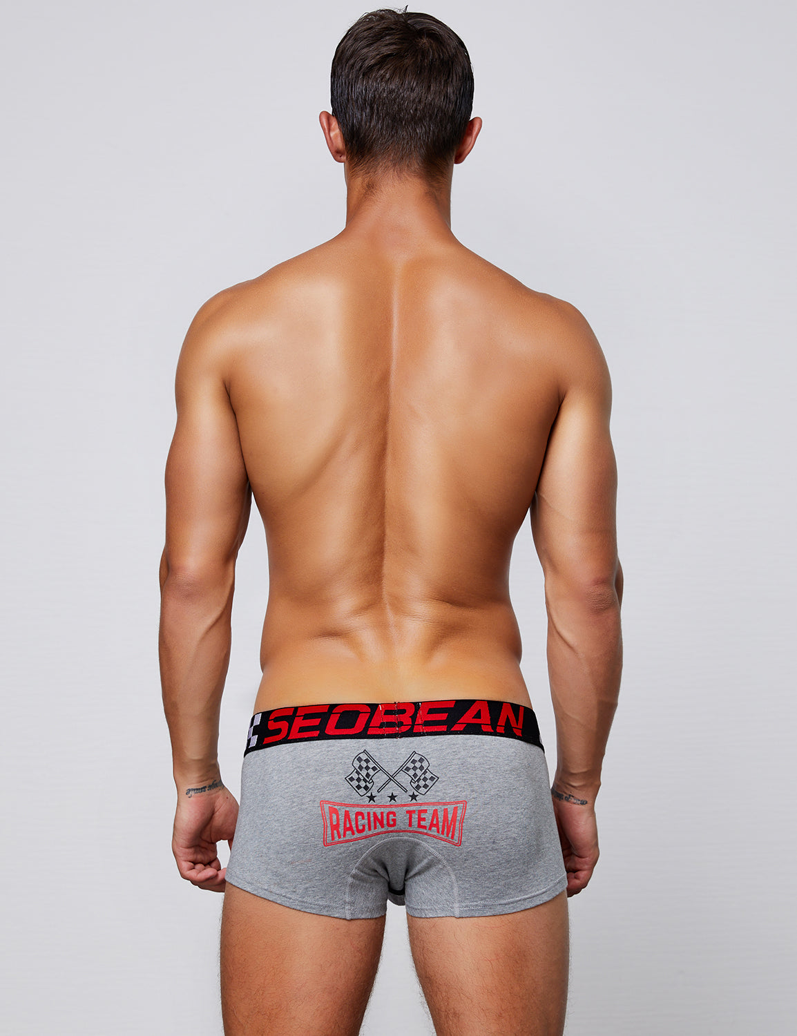 SEOBEAN Mens Sexy Low Rise Boxer Brief Racing Team Badge Underwear 90220  – SEOBEAN®