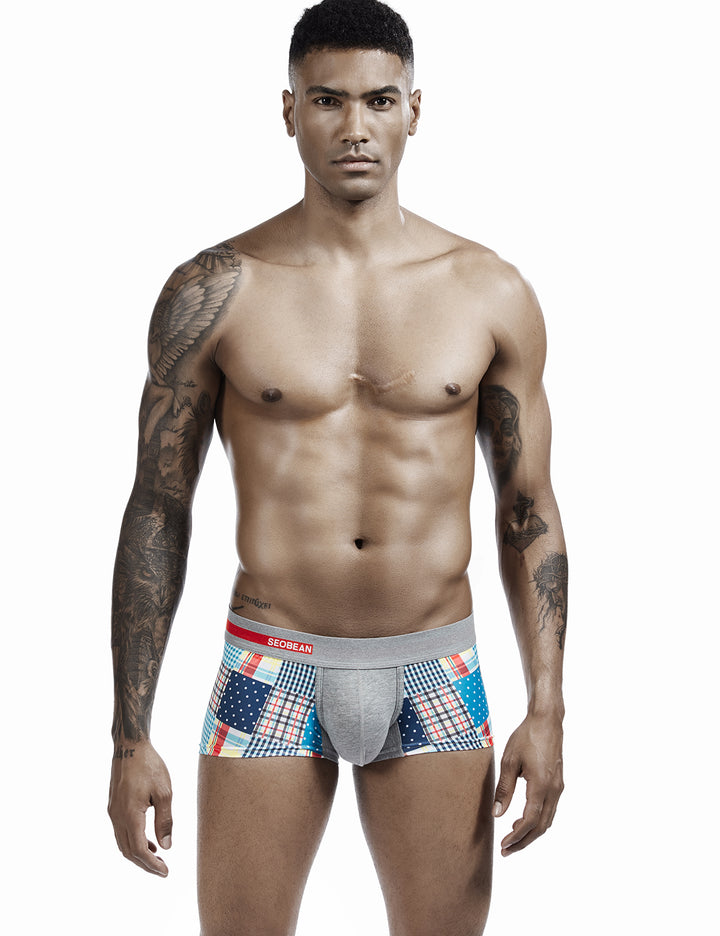 Checkered &amp; Dot Boxer Brief 00207