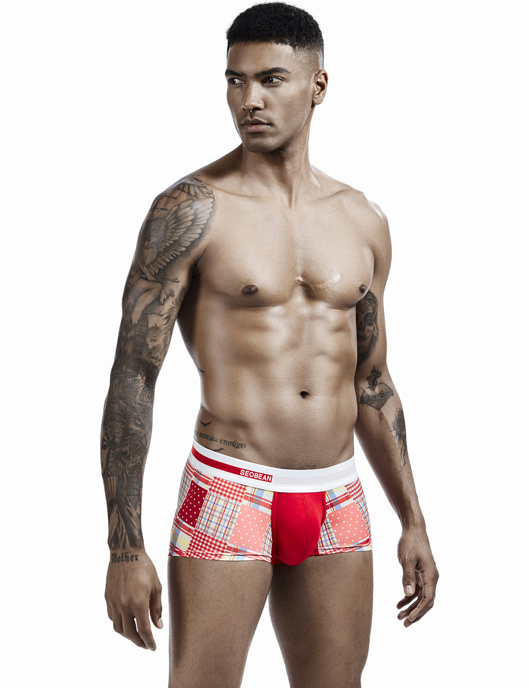 Checkered &amp; Dot Boxer Brief 00207