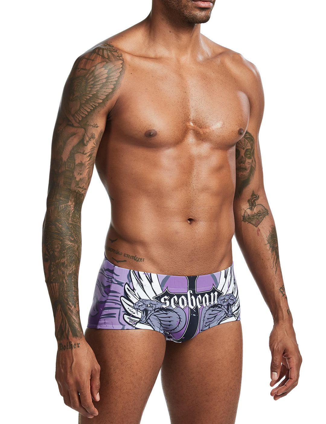2020 New Sexy Swim Trunks 00803 Wing &amp; Snake