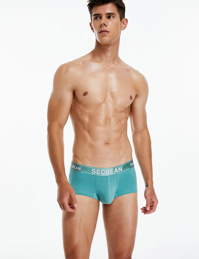 SEOBEAN Men's Low Rise Trunk Boxer Brief Shorts Lounge Underwear (2981  Green, L(31-33)) : : Clothing, Shoes & Accessories