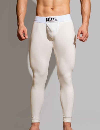 YWDJ Thermal Underwear for Men Men Fashion Trend Base Warm Pants Thin  U-Shaped Design Rainbow Pants Red XXL 