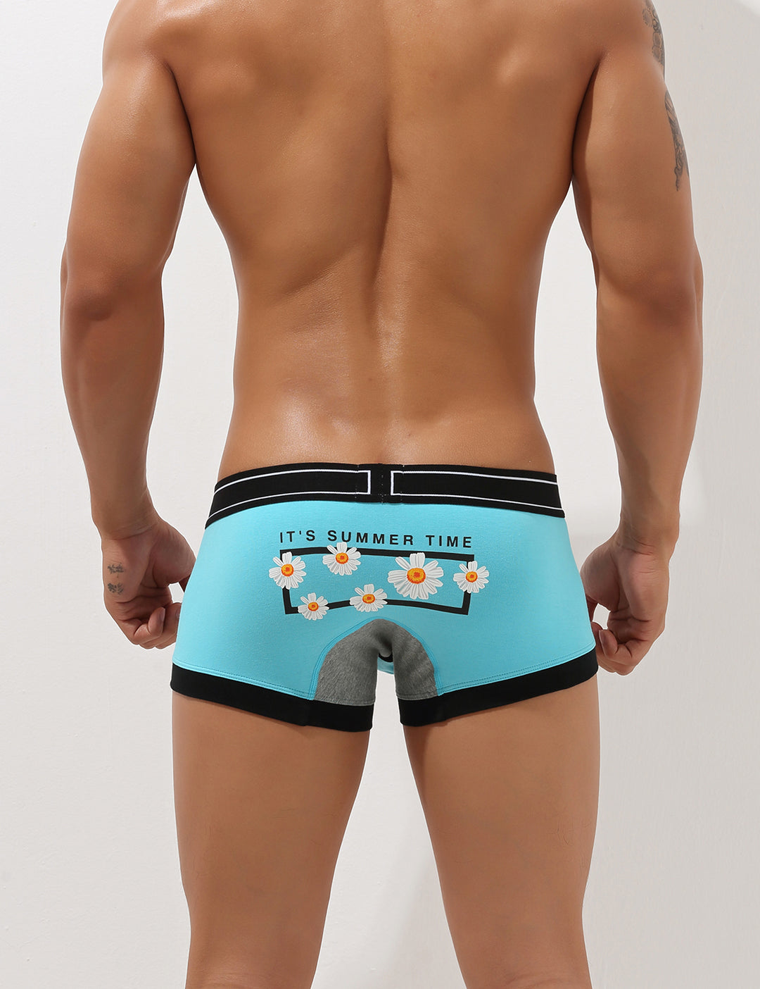 Chrysanthemum Pattern Low Rise Boxer Brief 00214