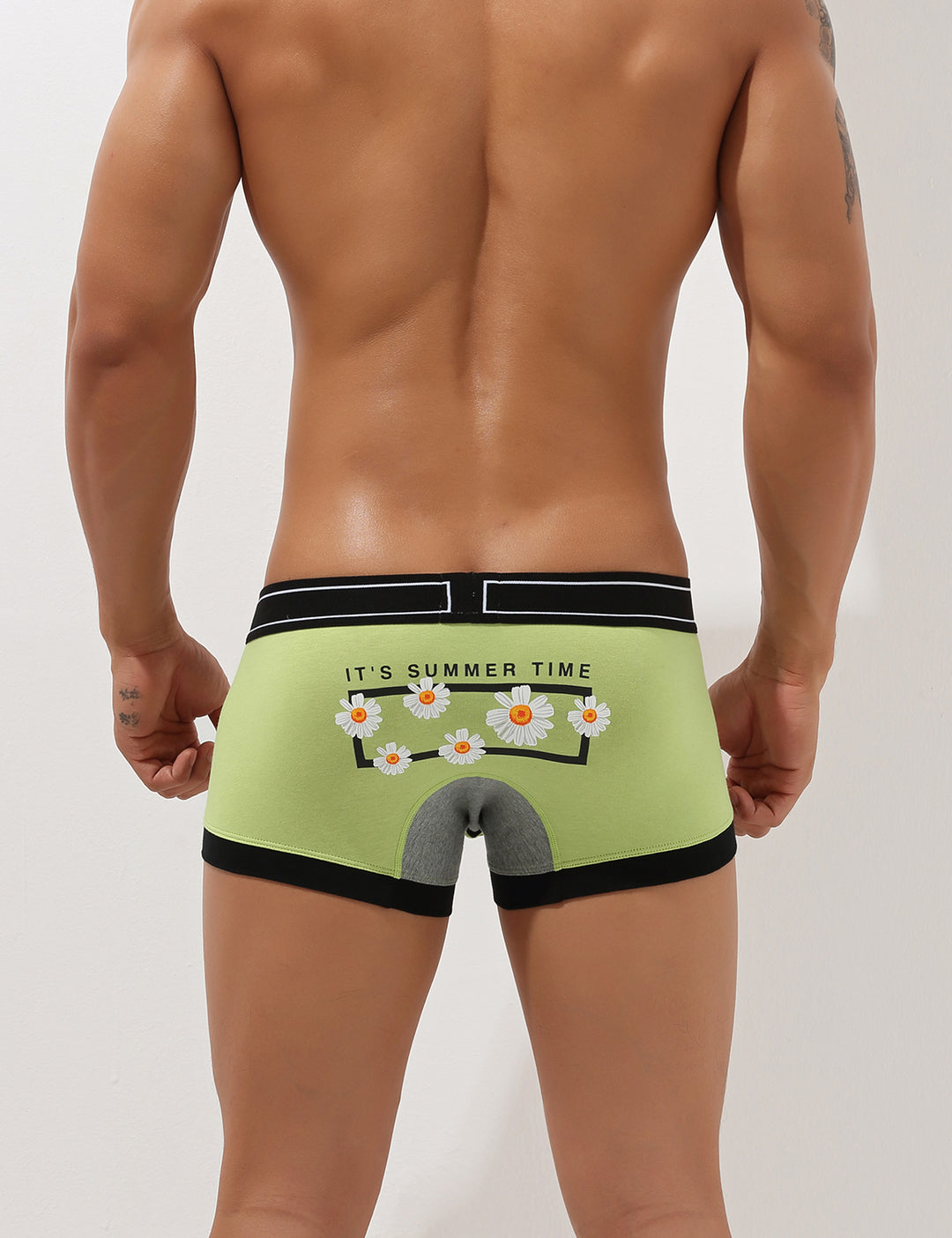 Chrysanthemum Pattern Low Rise Boxer Brief 00214